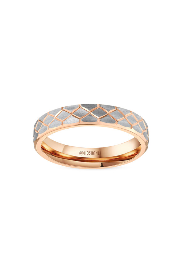 Desenli Altın Alyans - 