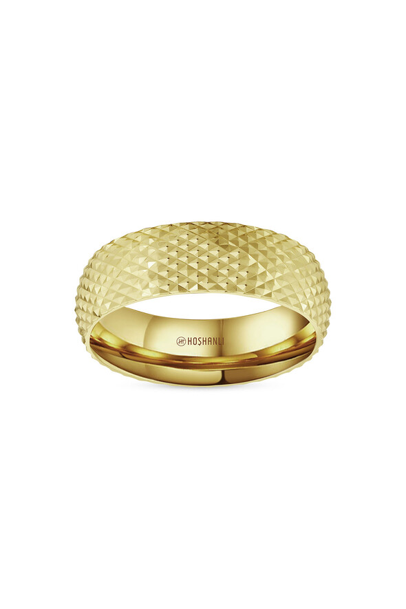 Desenli Altın Alyans - 