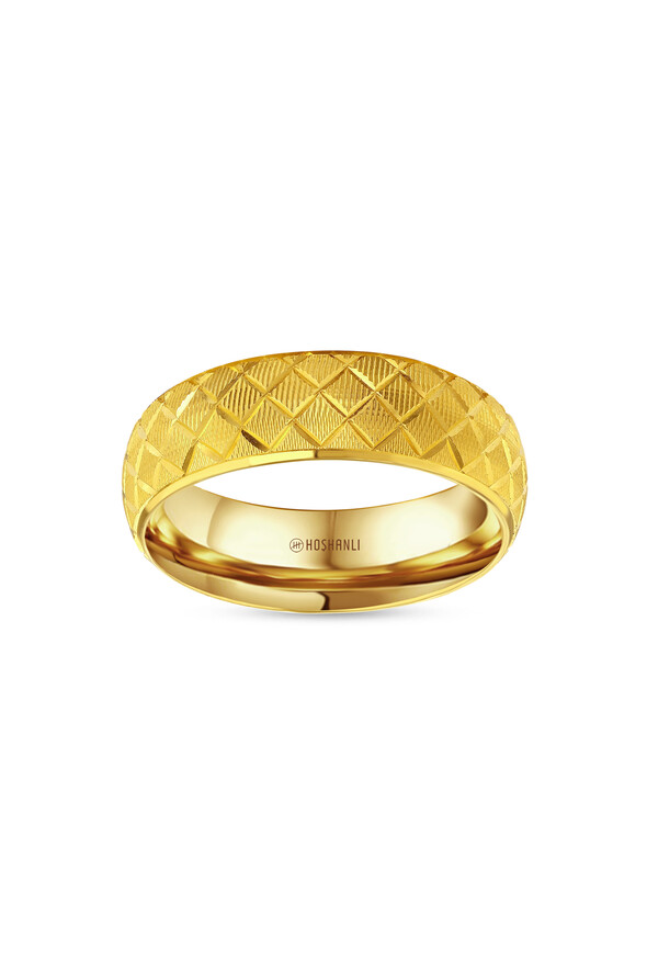 Desenli Altın Alyans - 