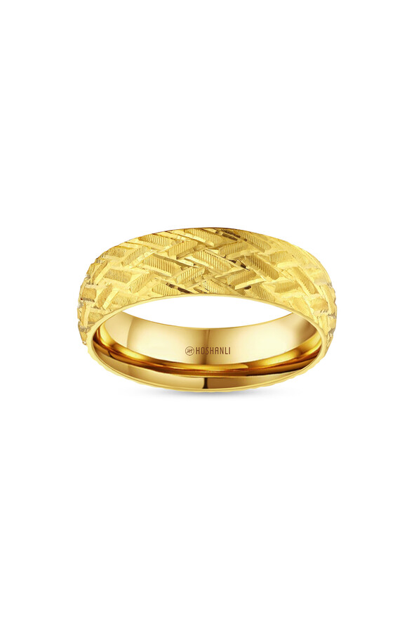 Desenli Altın Alyans - 1