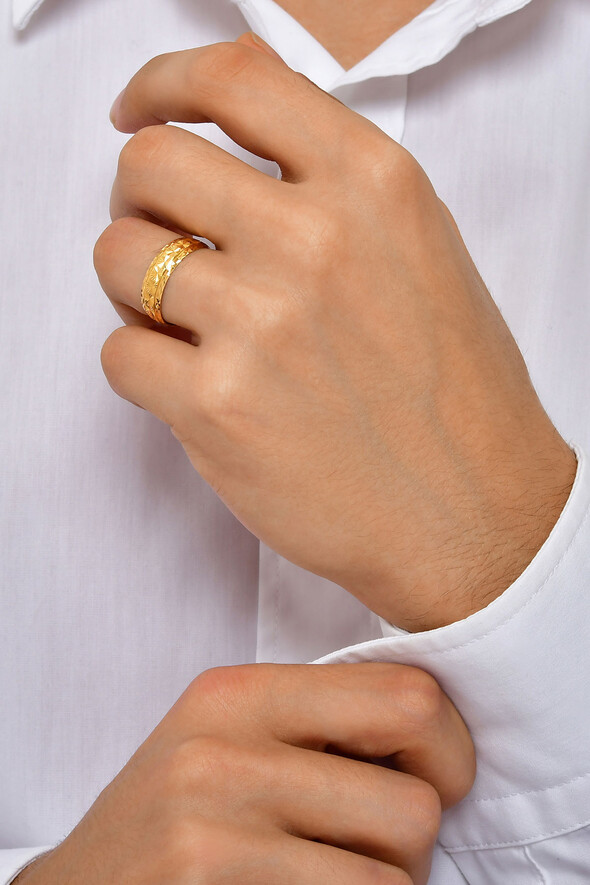 Dokulu Altın Alyans - 2