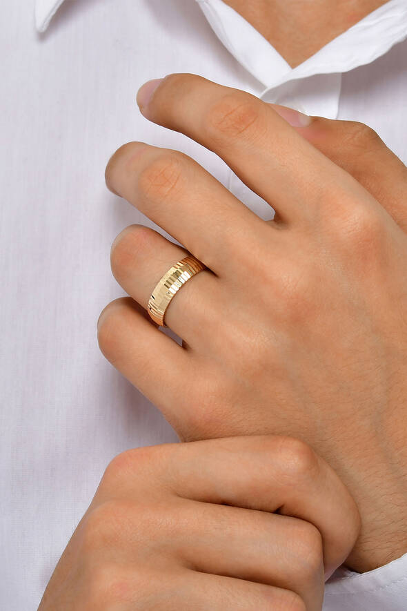 Dokulu Altın Alyans - 2