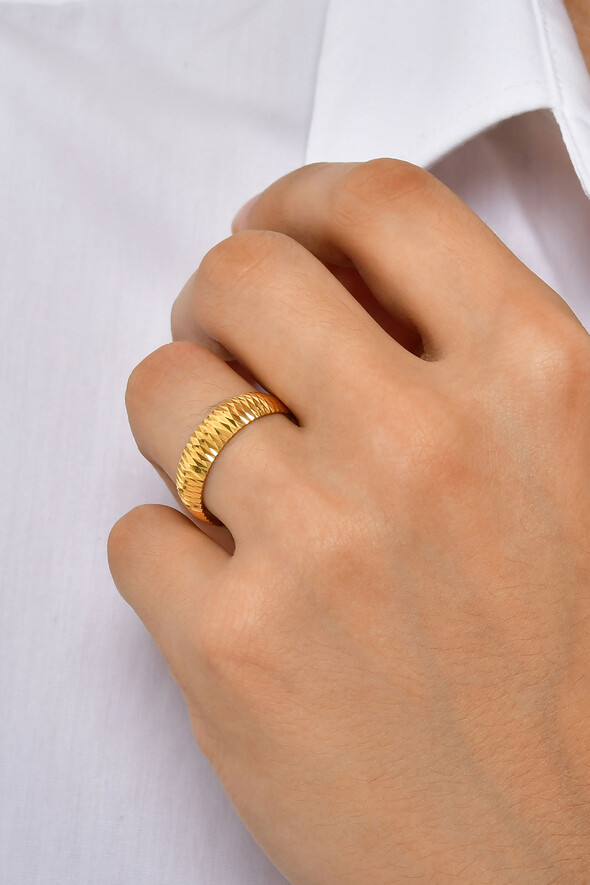 Dokulu Altın Alyans - 2