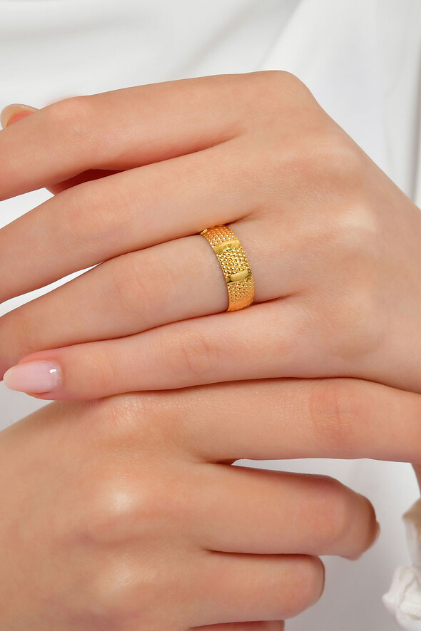 Dokulu Altın Alyans - 2