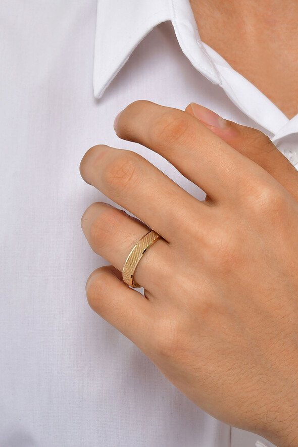 Dokulu Altın Alyans - 2