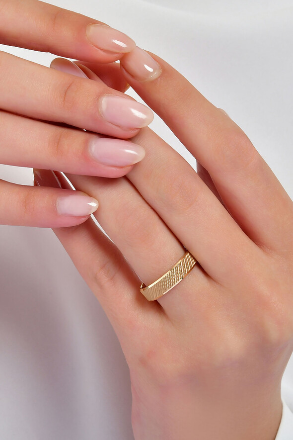 Dokulu Altın Alyans - 2