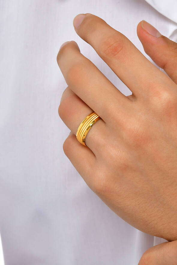 Dokulu Altın Alyans - 2