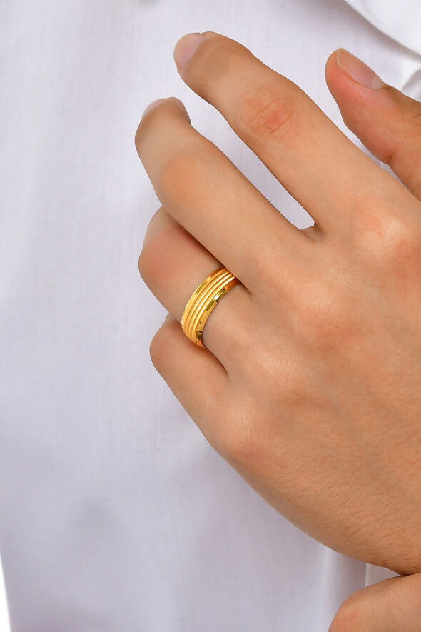 Dokulu Altın Alyans - 2