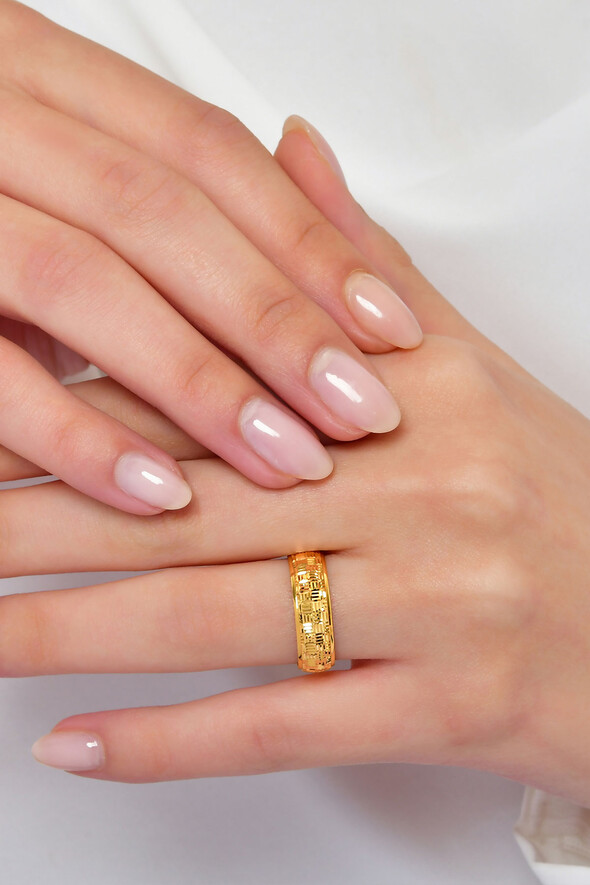 Dokulu Altın Alyans - 2