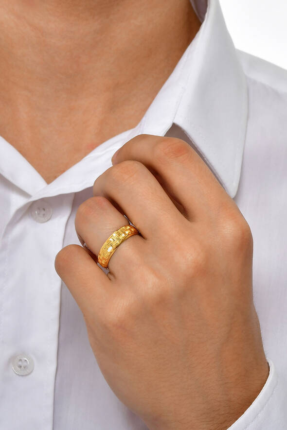 Dokulu Altın Alyans - 2