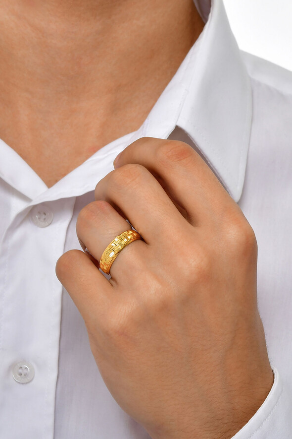 Dokulu Altın Alyans - 2