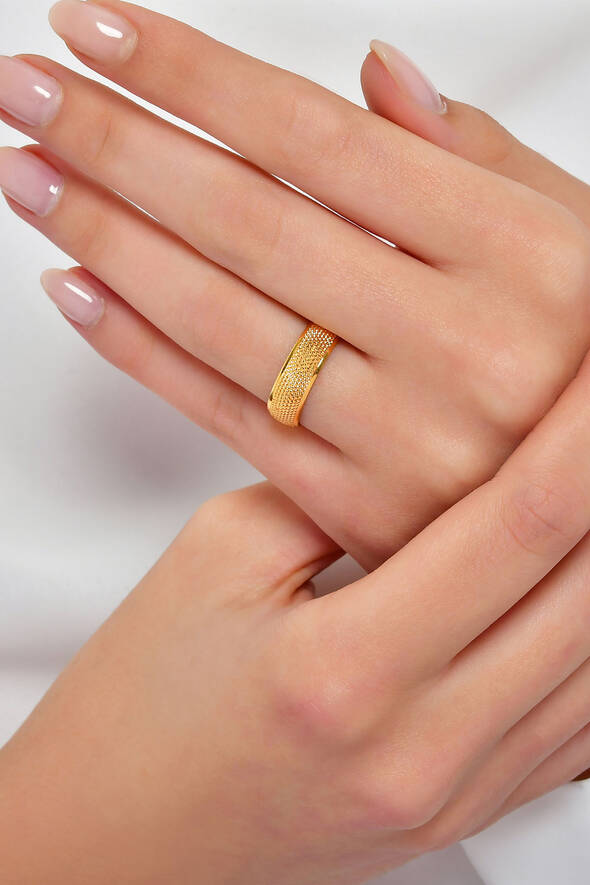 Dokulu Altın Alyans - 2