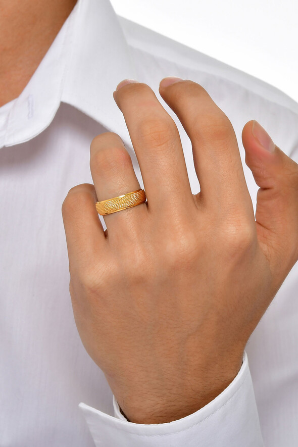 Dokulu Altın Alyans - 2