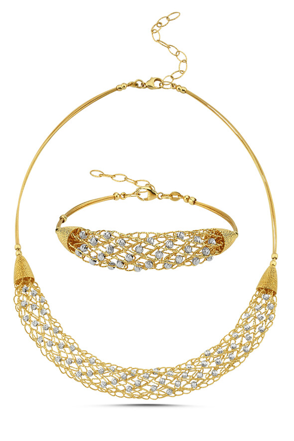 Dorika Toplu İkili Altın Set - 