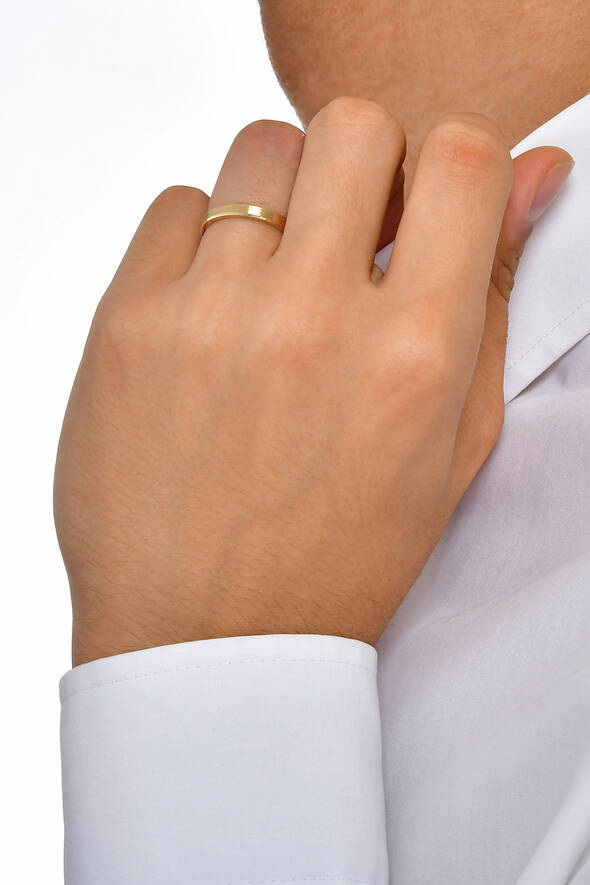 Düz Model Altın Alyans - 2