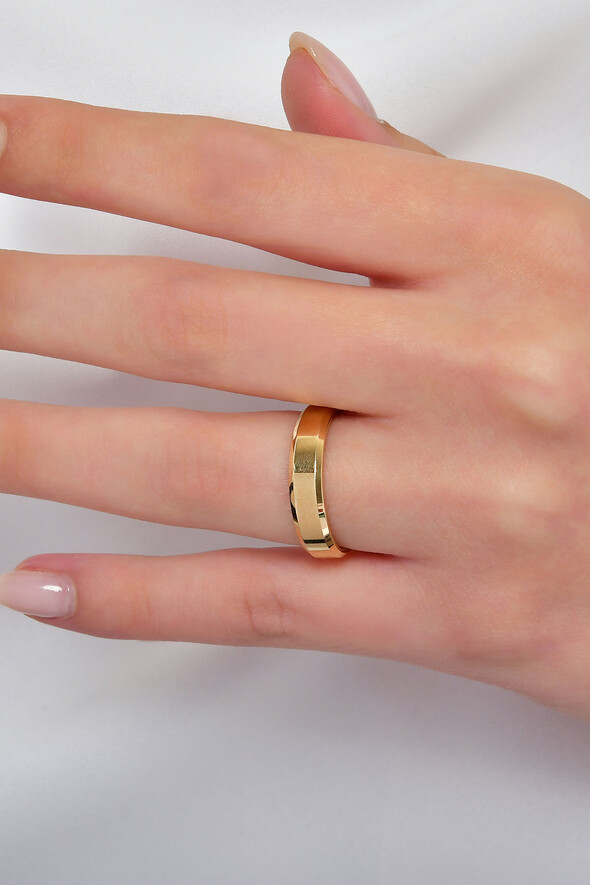 Düz Model Altın Alyans - 2