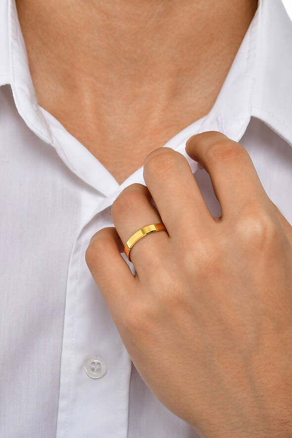 Düz Model Altın Alyans - 2