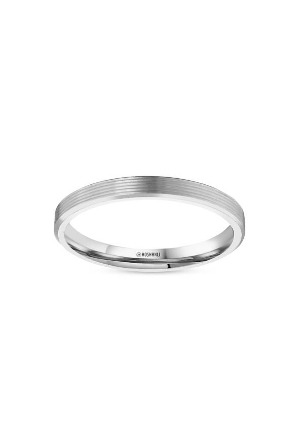 Düz Model Beyaz Altın Alyans - 1