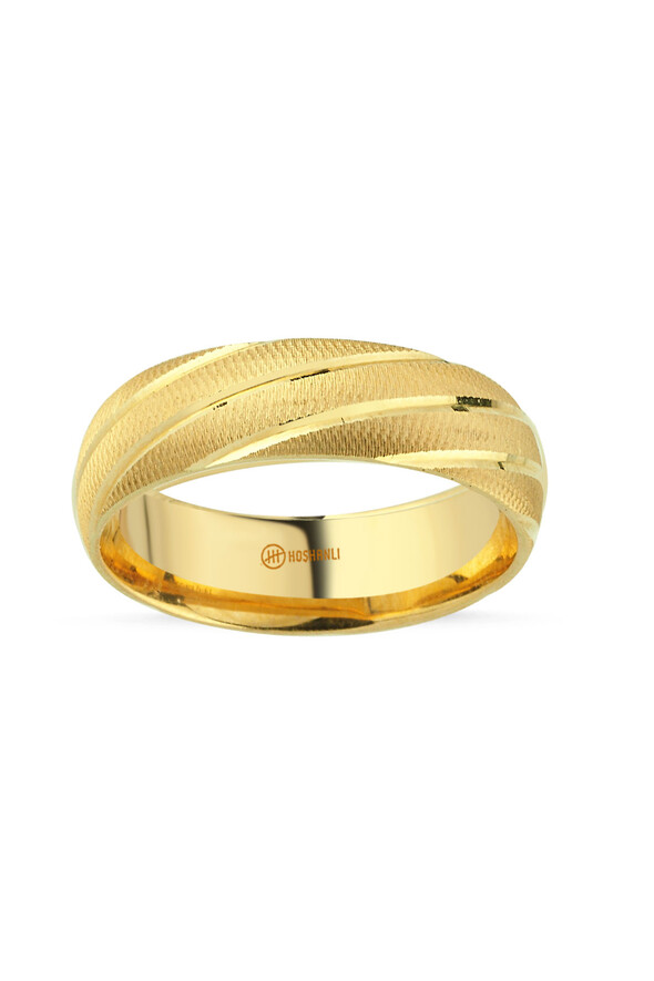 Geniş Yüzeyli Altın Alyans - 