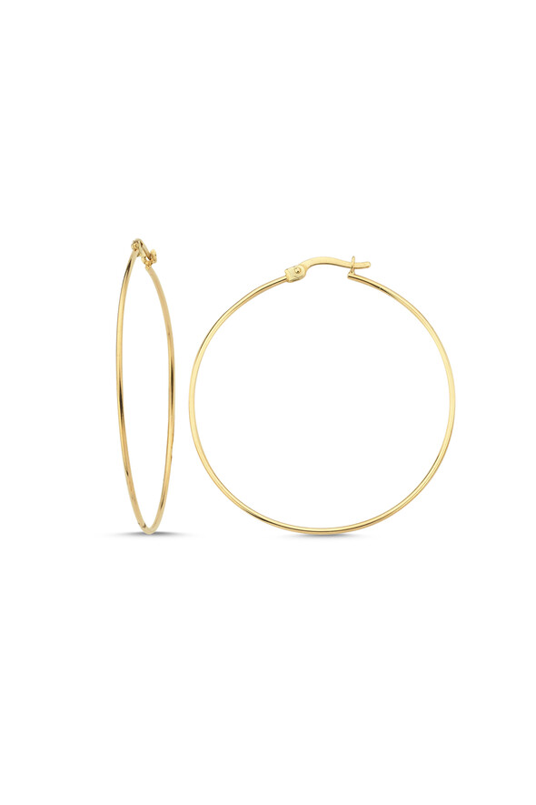 Halka Altın Küpe - 