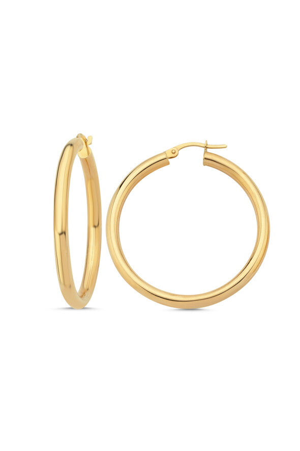 Halka Altın Küpe - 