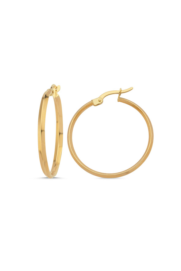 Halka Altın Küpe - 