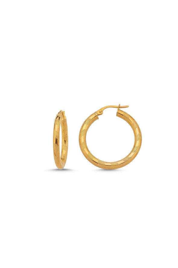 Halka Altın Küpe - 