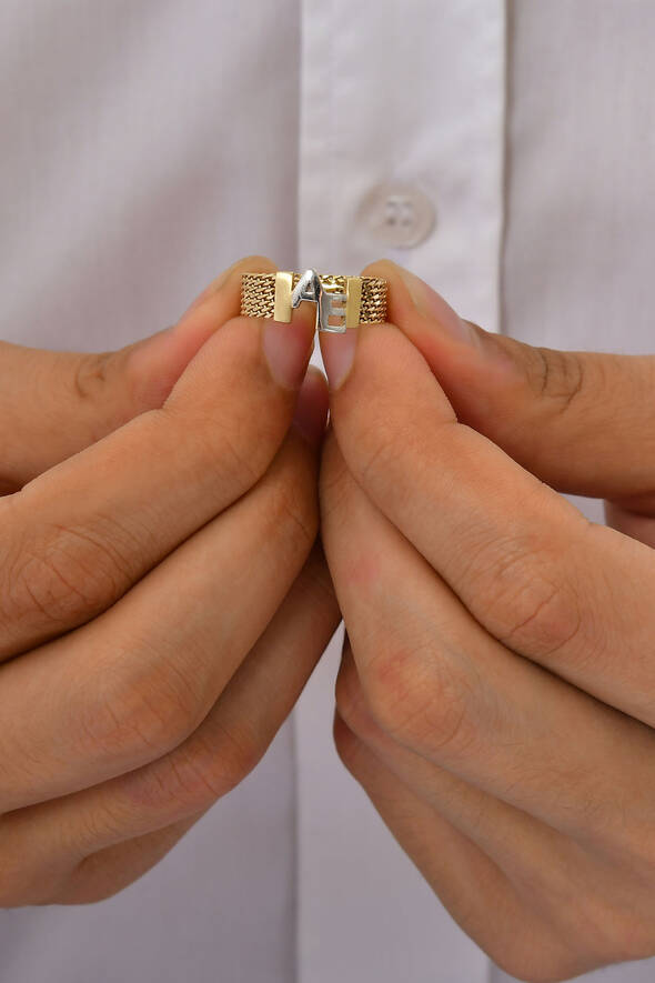 Harfli Altın Alyans - 3