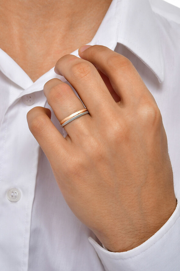 İki Renk Altın Alyans - 2