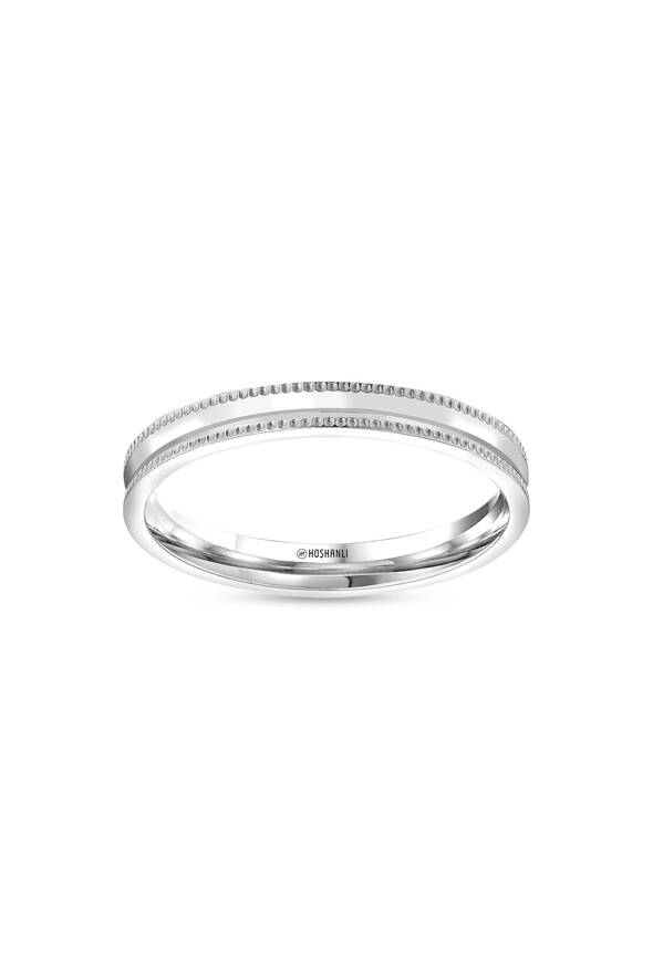 İnce Beyaz Altın Alyans - 1