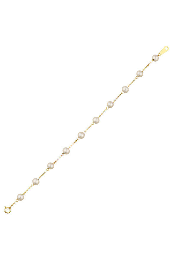 İncili Altın Bileklik - 