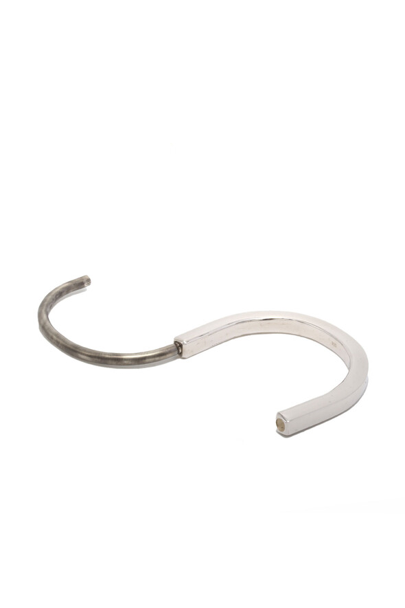 Kilit Formu Tasarımlı Gümüş Bilezik - 2