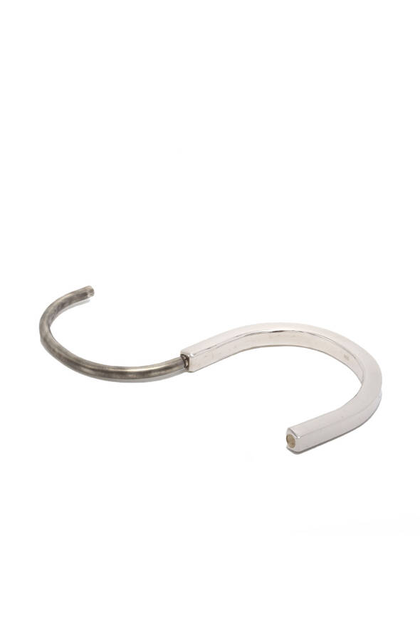 Kilit Formu Tasarımlı Gümüş Bilezik - 2