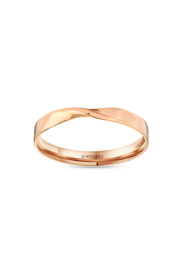 Kıvrımlı Altın Alyans - 1