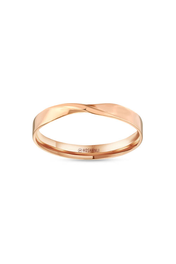 Kıvrımlı Altın Alyans - 1