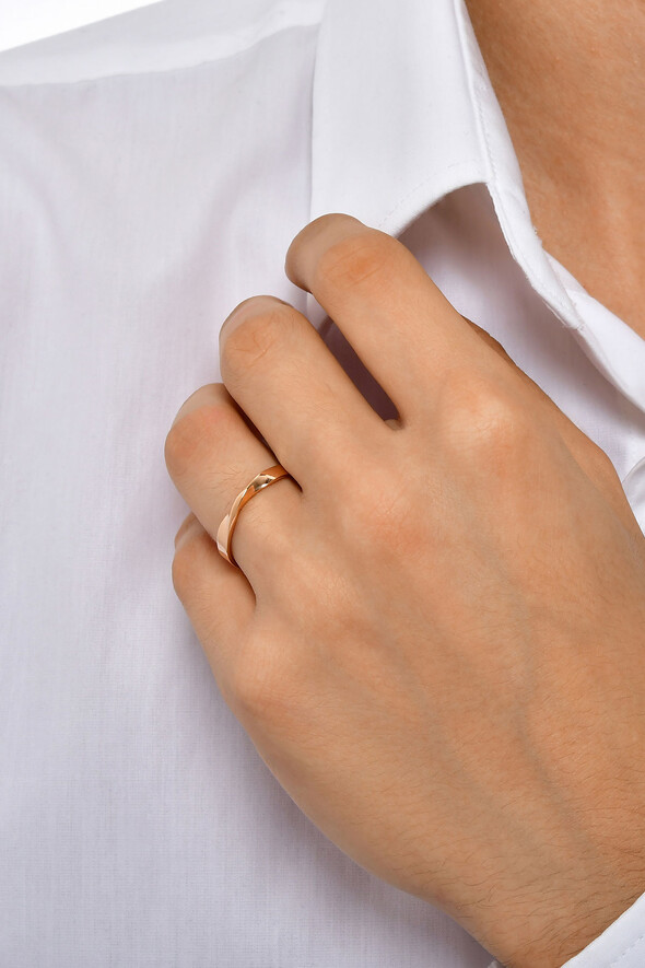 Kıvrımlı Altın Alyans - 2