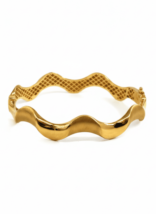 Modern Tasarım Altın Kelepçe - 1