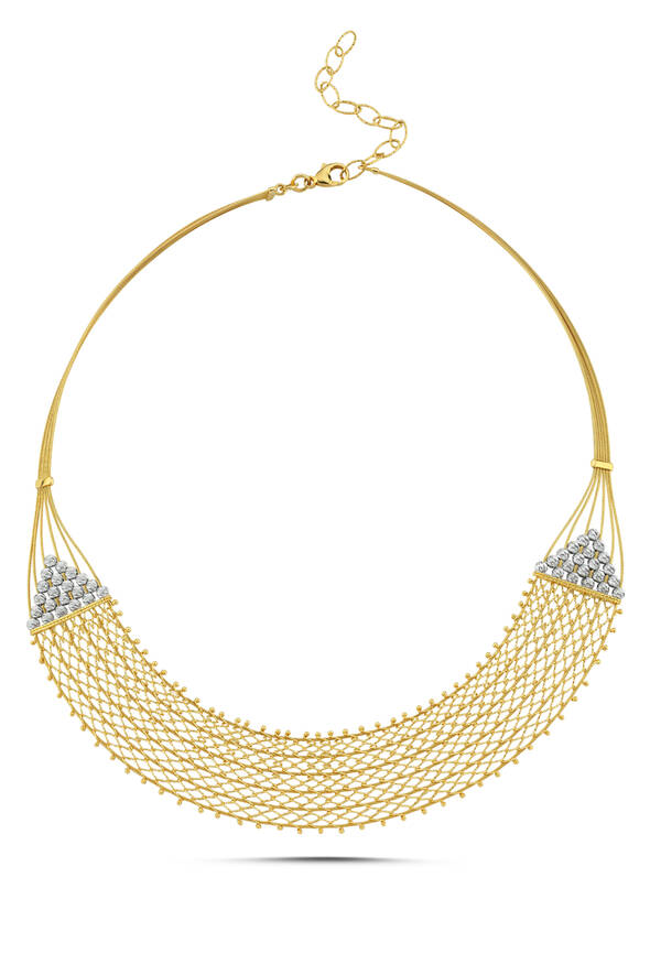 Örgülü Altın İkili Set - 2