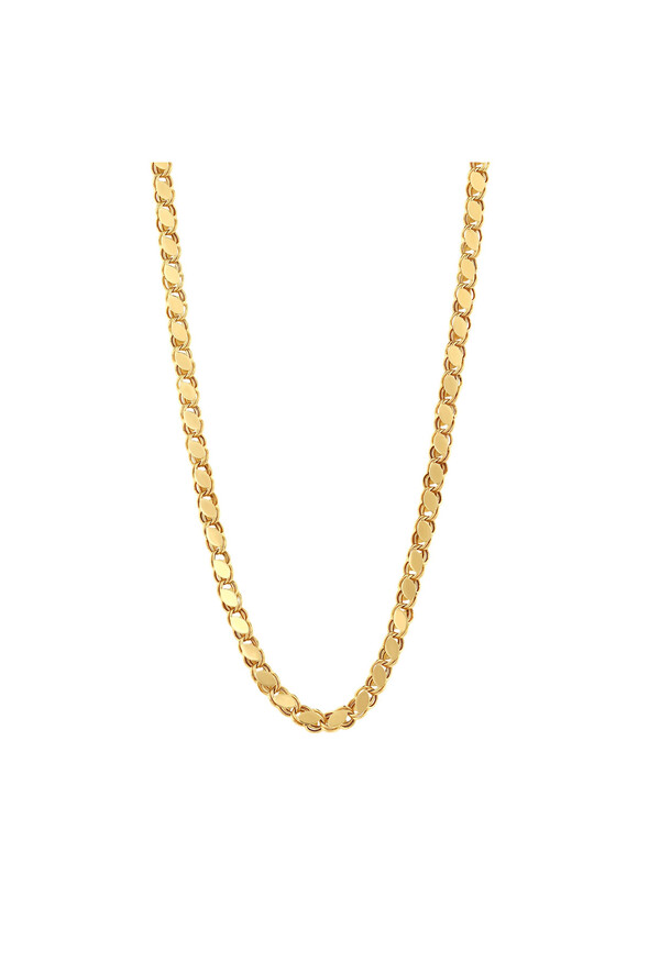 Pullu Zincir Altın Kolye - 