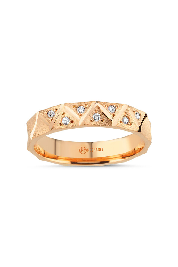 Rose Gold Tasarım Alyans - 1