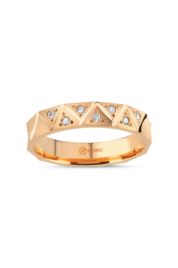 Rose Gold Tasarım Alyans - 1