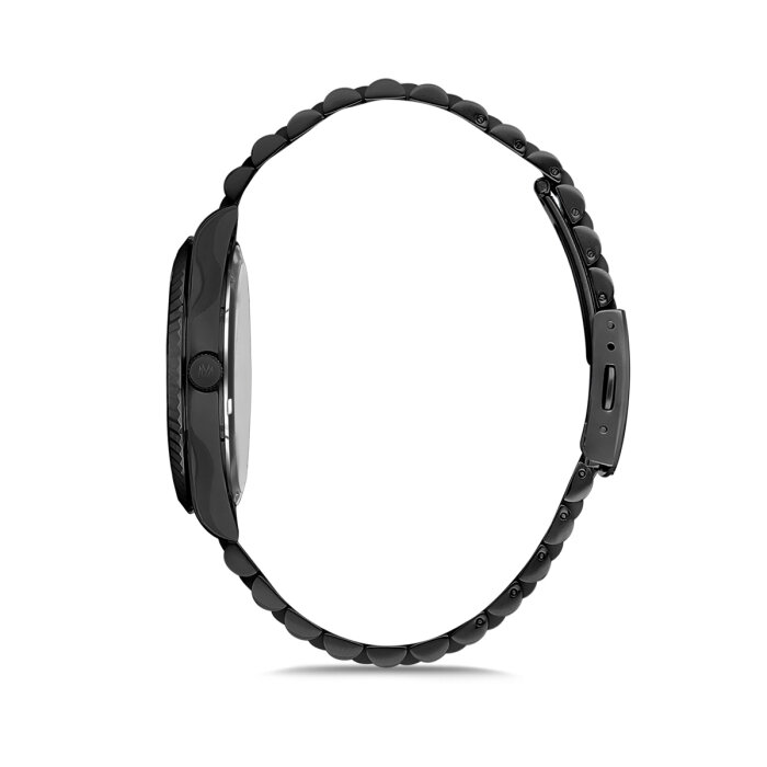 Siyah Çelik Klasik Erkek Kol Saati - 3