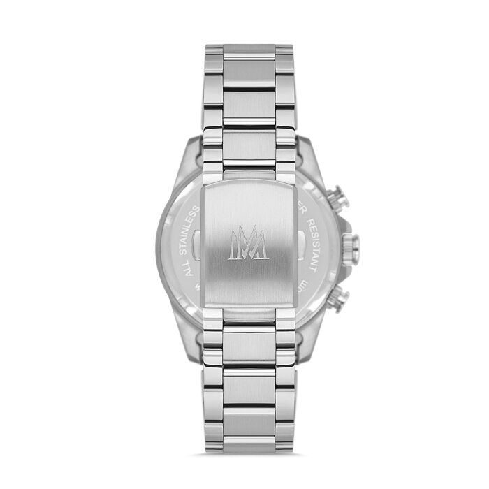 Siyah Kadranlı Çelik Kronograf Erkek Kol Saati - 2