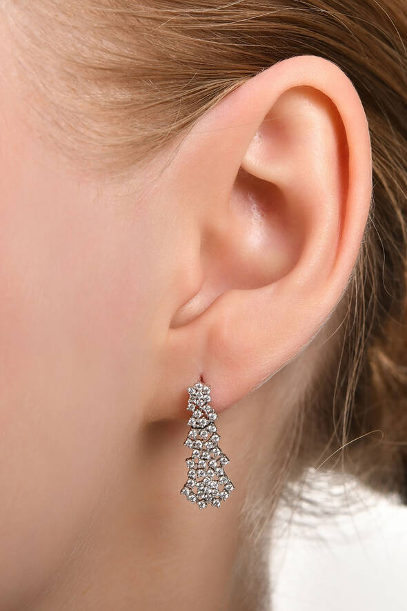 Taşlı Altın Üçlü Set - 3