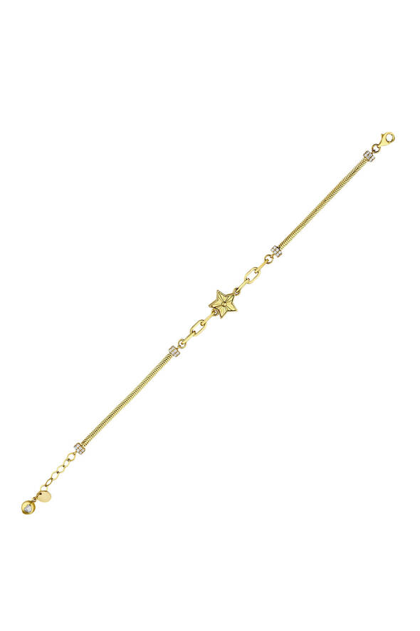 Yıldız Detaylı Altın Bileklik - 1