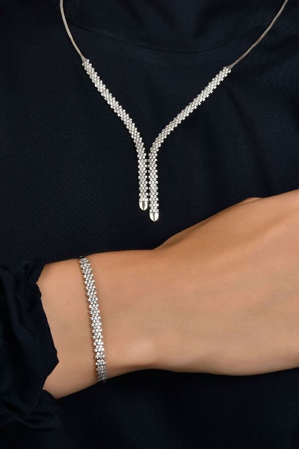 Zarif Model Altın İkili Set - 2