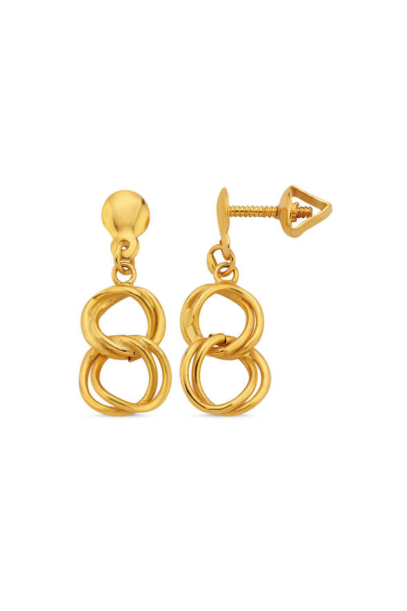 Zincirli Altın Küpe - 1